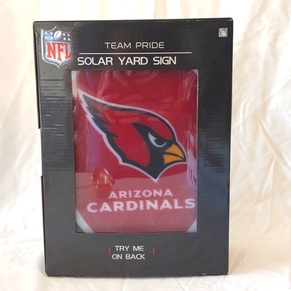 NFL Team Pride Solar Yard Sign Arizona Cardinals